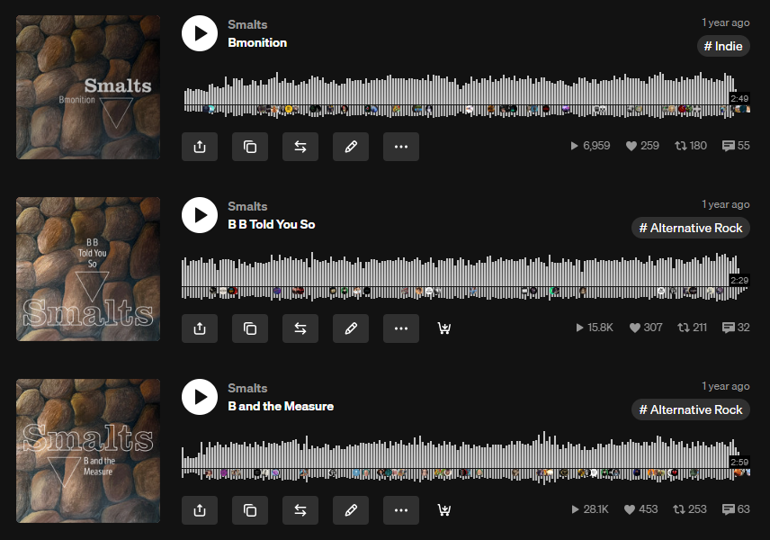 Smalts op SoundCloud — de drie Feast-nummers met gastzangeressen